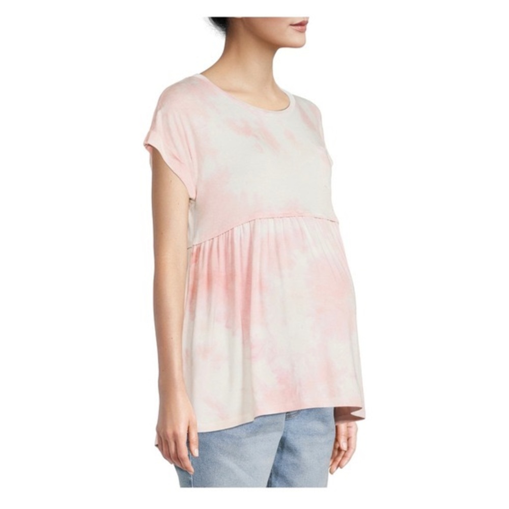 Time And Tru Women's Maternity Babydoll T-Shirt Tie dyed large - Picture 9 of 9